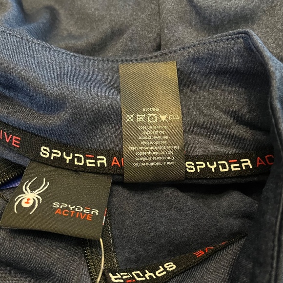 Spyder Active Men's Full Zip Jacket  Size L G Blue New with Tags - Picture 9 of 10